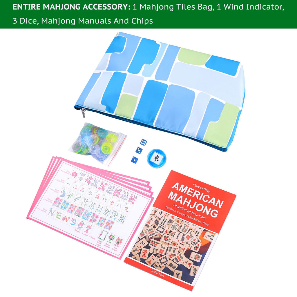 160 Acrylic Engraved Mahjong Tile Set A234770