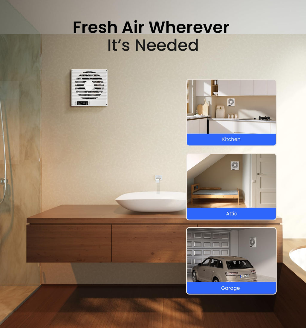 8" Room to Room Ventilation Fan with Remote W44261