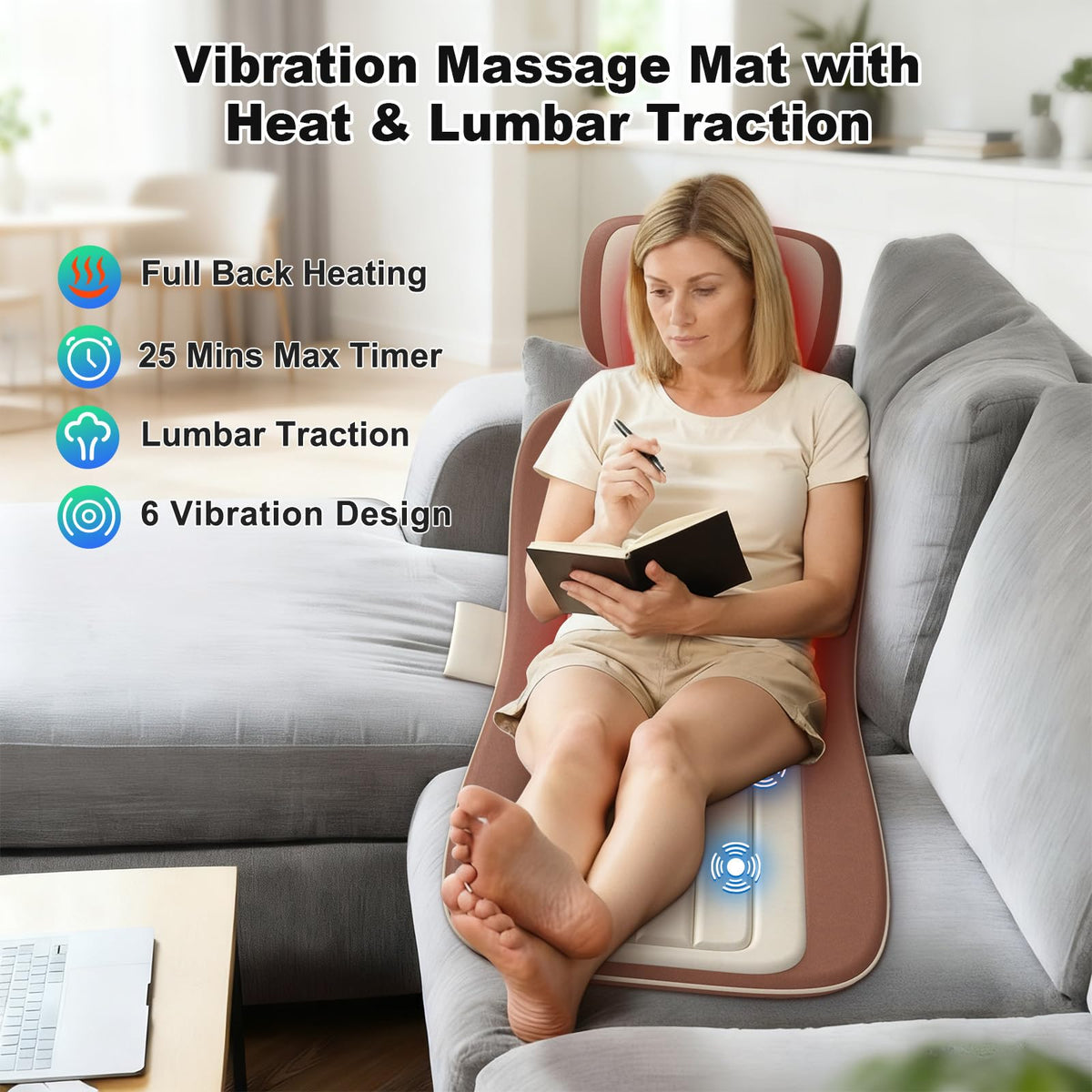 Full Body Massage Mat with 3 Heating Zones A932330
