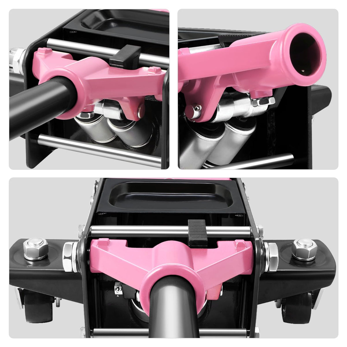 Low Profile Hydraulic Trolley Floor Jack 3 Ton Pink Z3708