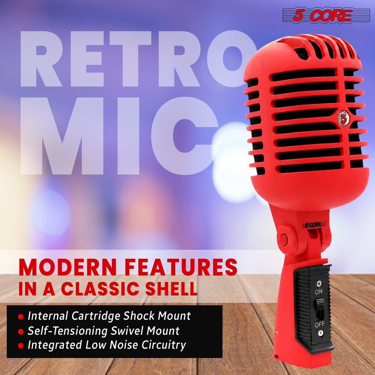 Retro Dynamic Vocal Microphone M953227