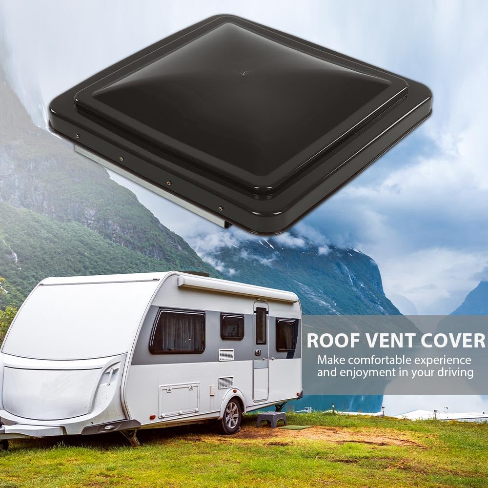 14" x 14" RV Roof Vent Cover Replacement Lid Smoke 2 PCS G81764