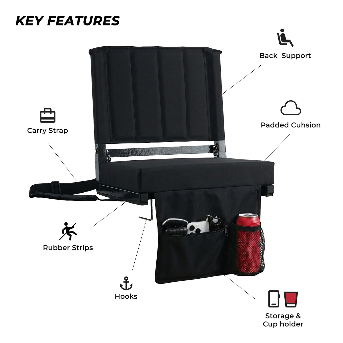 Stadium Seats with Back Support Folding Chair S898
