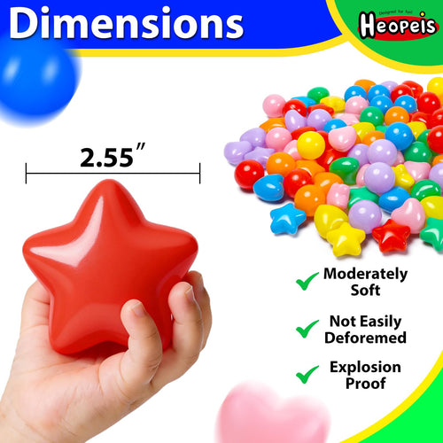 100 200 500 Plastic Balls for Toddlers Phthalate Free BPA Free Non-Toxic Crush Proof Y44191