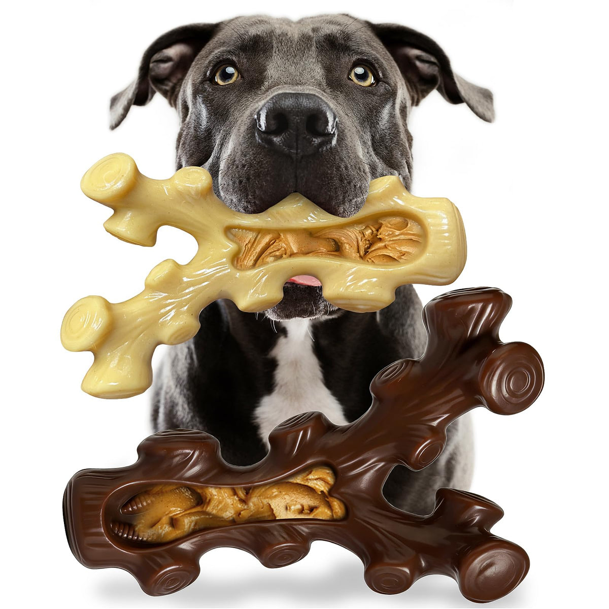 2 Pack Dog Chew Toys for Medium Large Breed F838