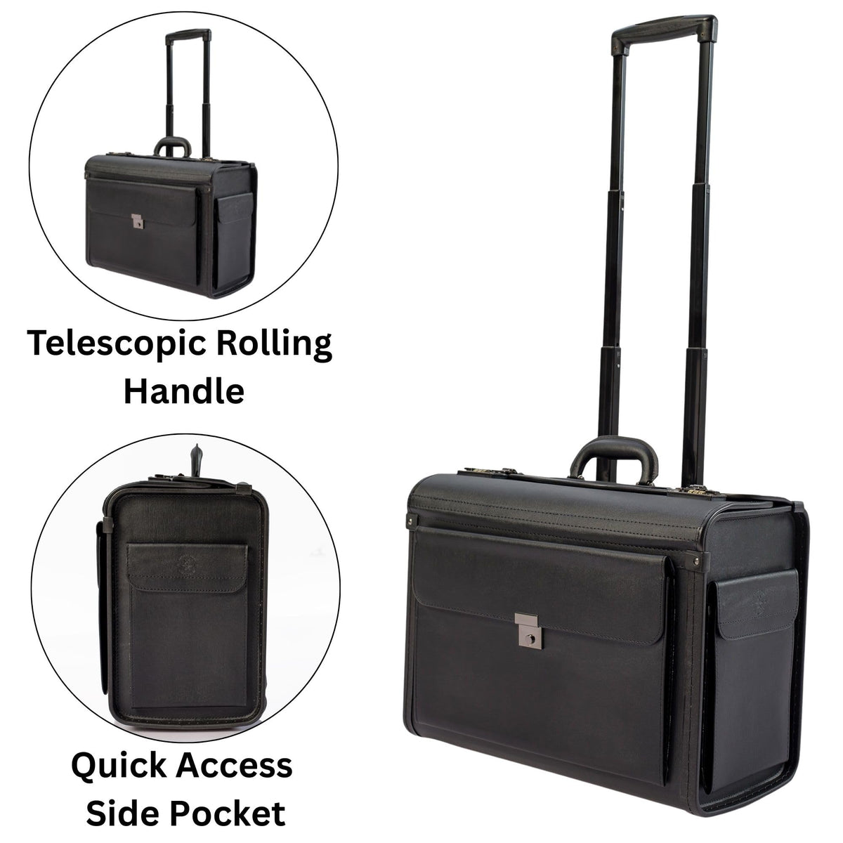 Wheeled Briefcase Rolling Case N5520