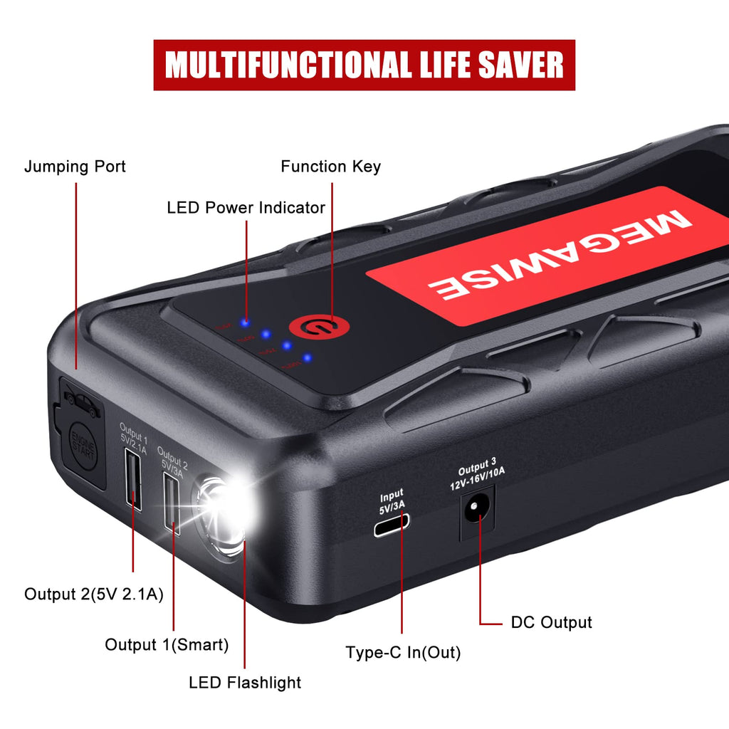 12V Jump Starter for 8.0L Gas/6.5L Diesel Engines H1642