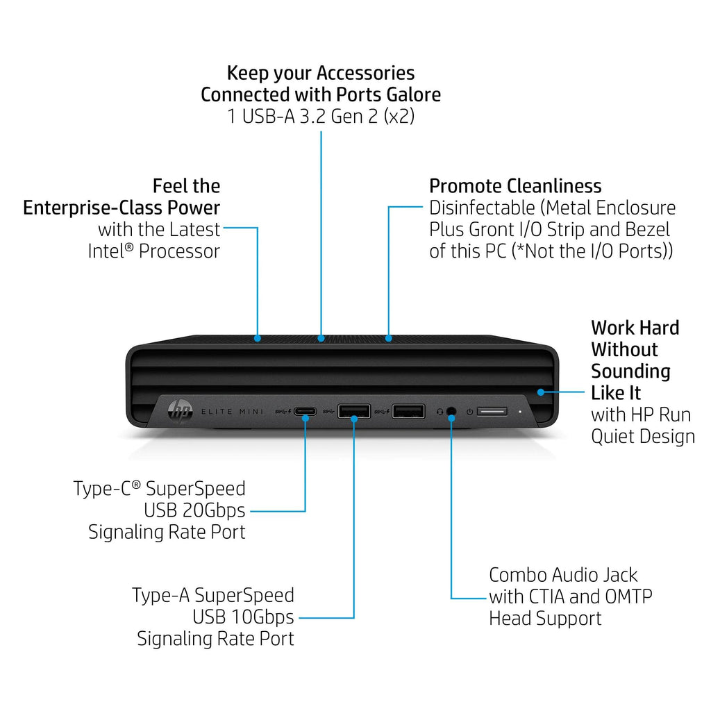 Mini PC Desktop Computer, Intel Core i5-14500, 16GB DDR5 RAM, 512GB SSD, Keyboard & Mouse Included, Windows 11 Pro B36182