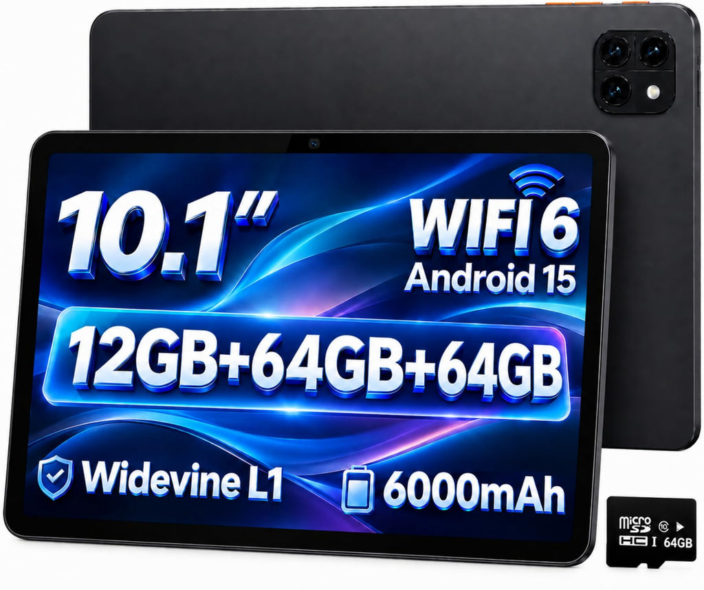 Android 15 Tablet, Octa-core 12GB RAM + 64GB + 64GB Card T148959