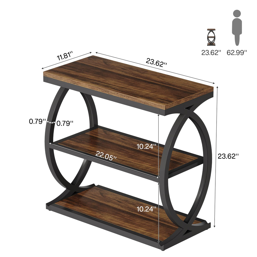 3-Tier Narrow End Table Z21409