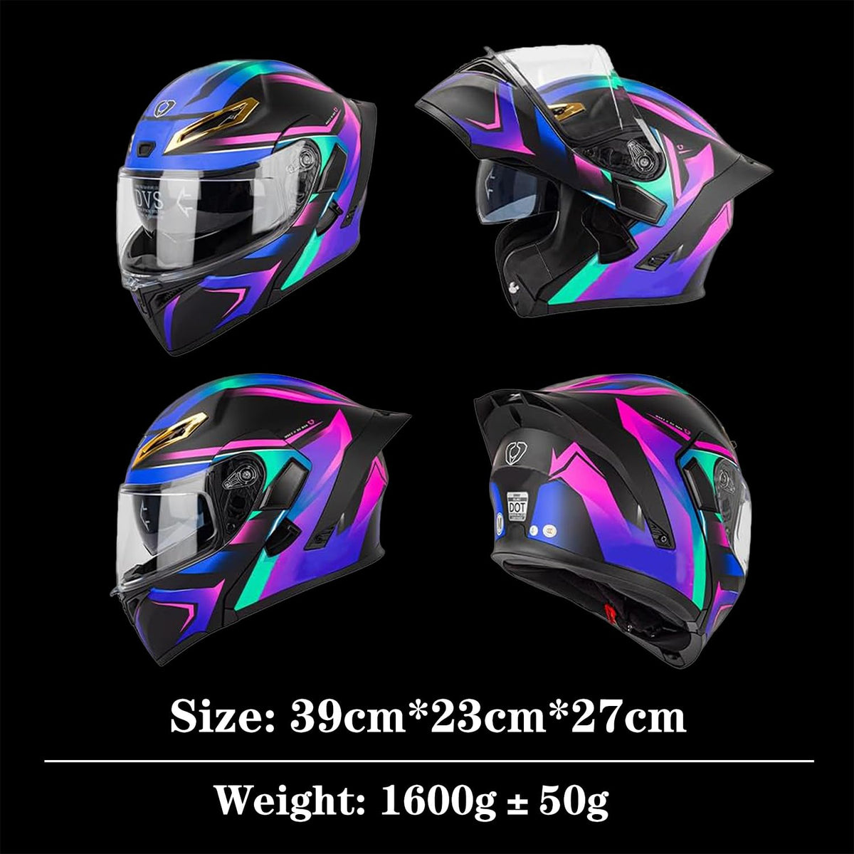 DOT Approved Flip Up Full Face Bluetooth Motorcycle Helmet M117756