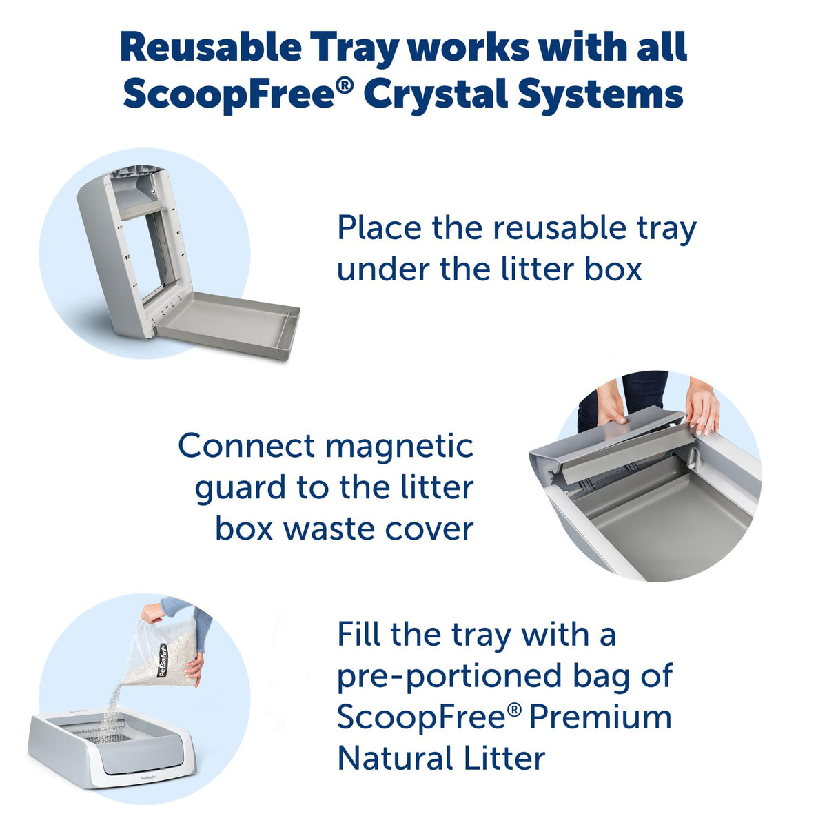 Natural Litter Reusable Tray with 4.2 lb Bag W3400