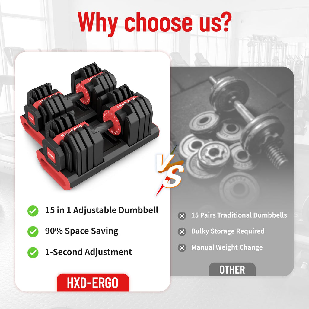 15 in 1 Adjustable Dumbbell Weight T349