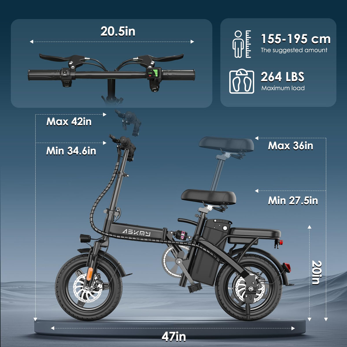 Folding Electric Bike 14" D683