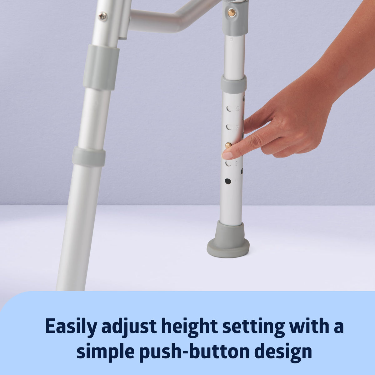 Adjustable Transfer Bench with Slip-resistant Feet S27772
