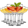 Clear 5.07 oz Stemmed Cocktail Glasses Set of 6 E946