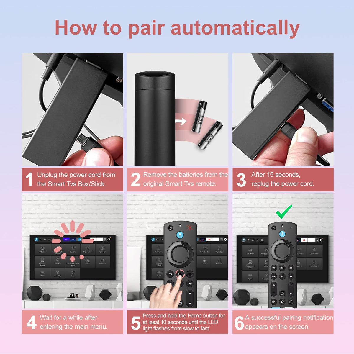 Replacement Remote for Fire TV Stick and Smart TVs with Voice D13318