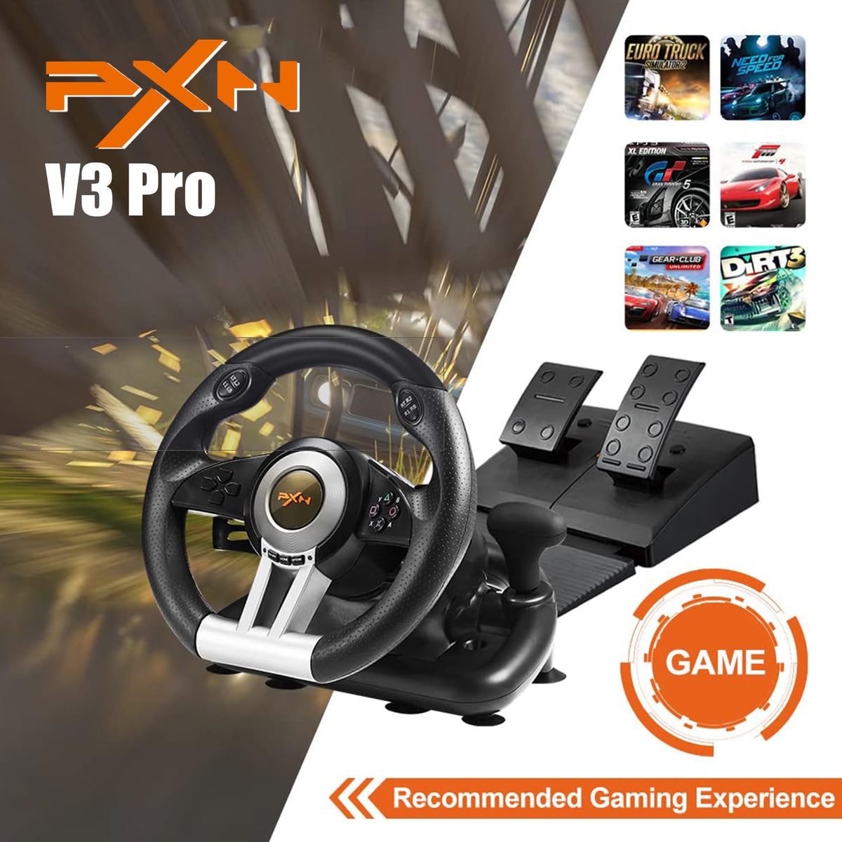 Racing Wheel with Pedals G888