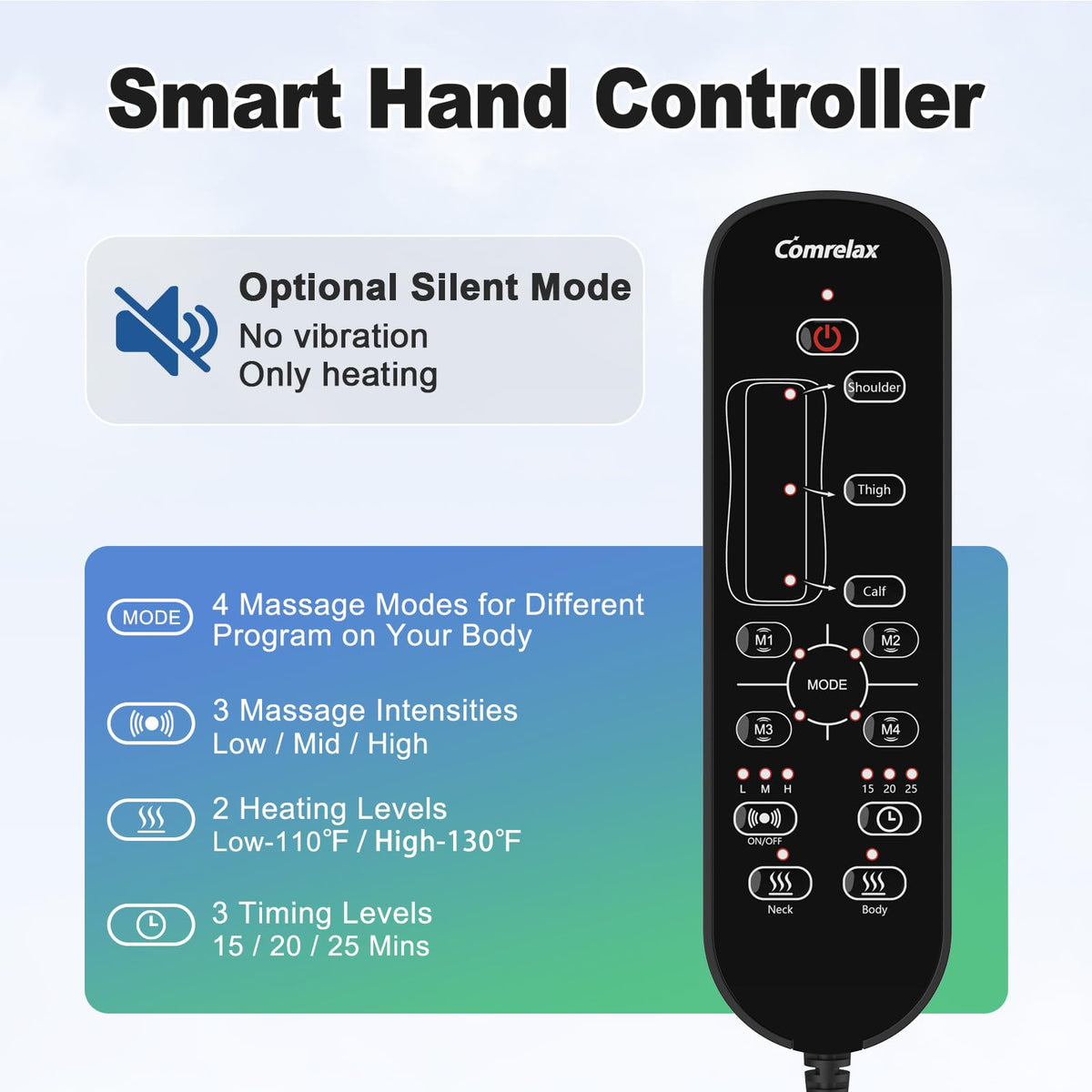 Full Body Massage Mat with 3 Heating Zones A932330