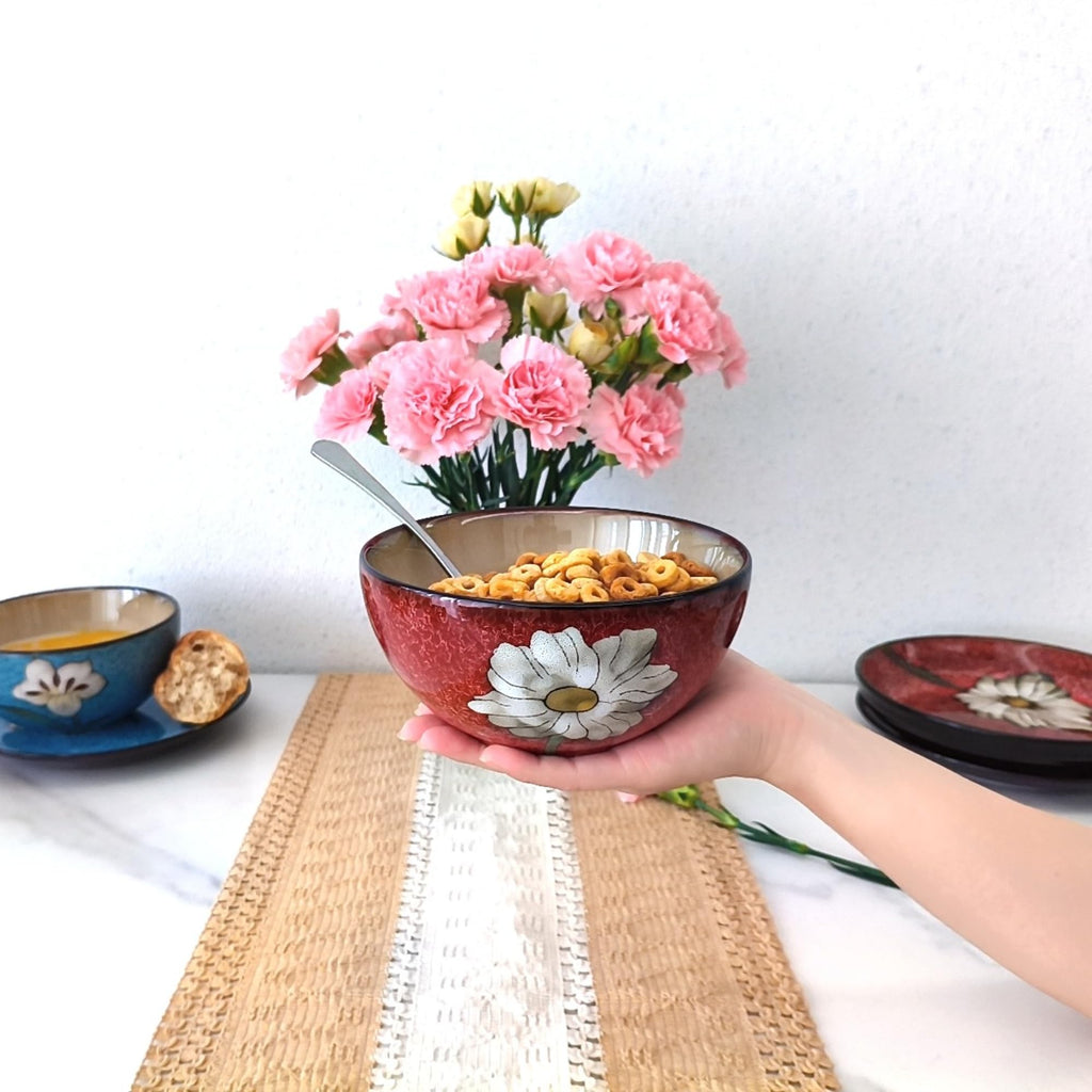 28oz Ceramic Bowl Set of 4 L3486