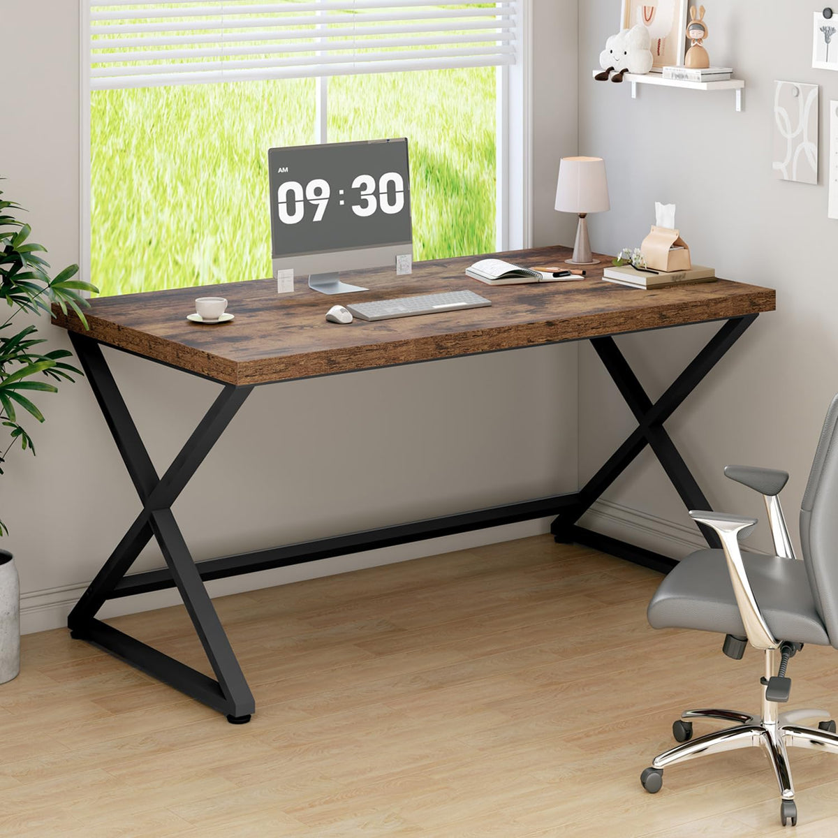 47" Rustic Brown Computer Desk L365