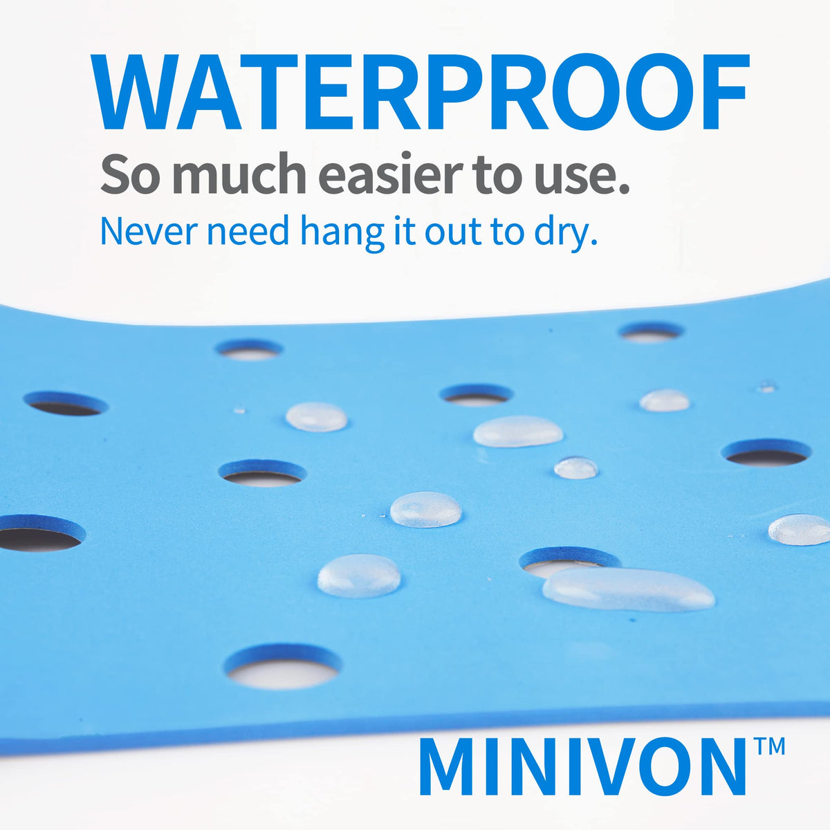 Waterproof Non Slip Soft Foam Shower Bench Cushion O72901