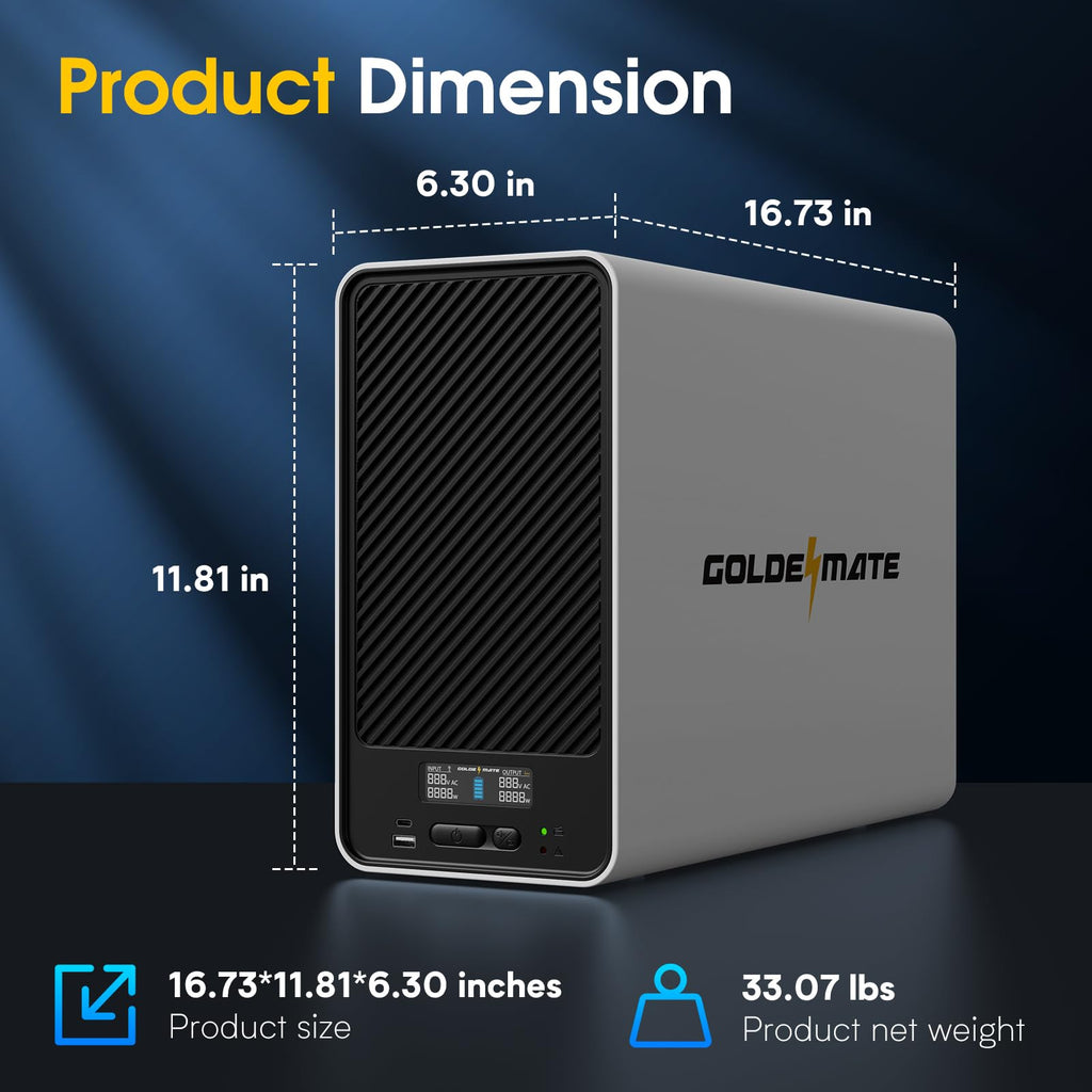 White 1500VA/1000W Lithium UPS Battery Backup & Surge Protector H7399
