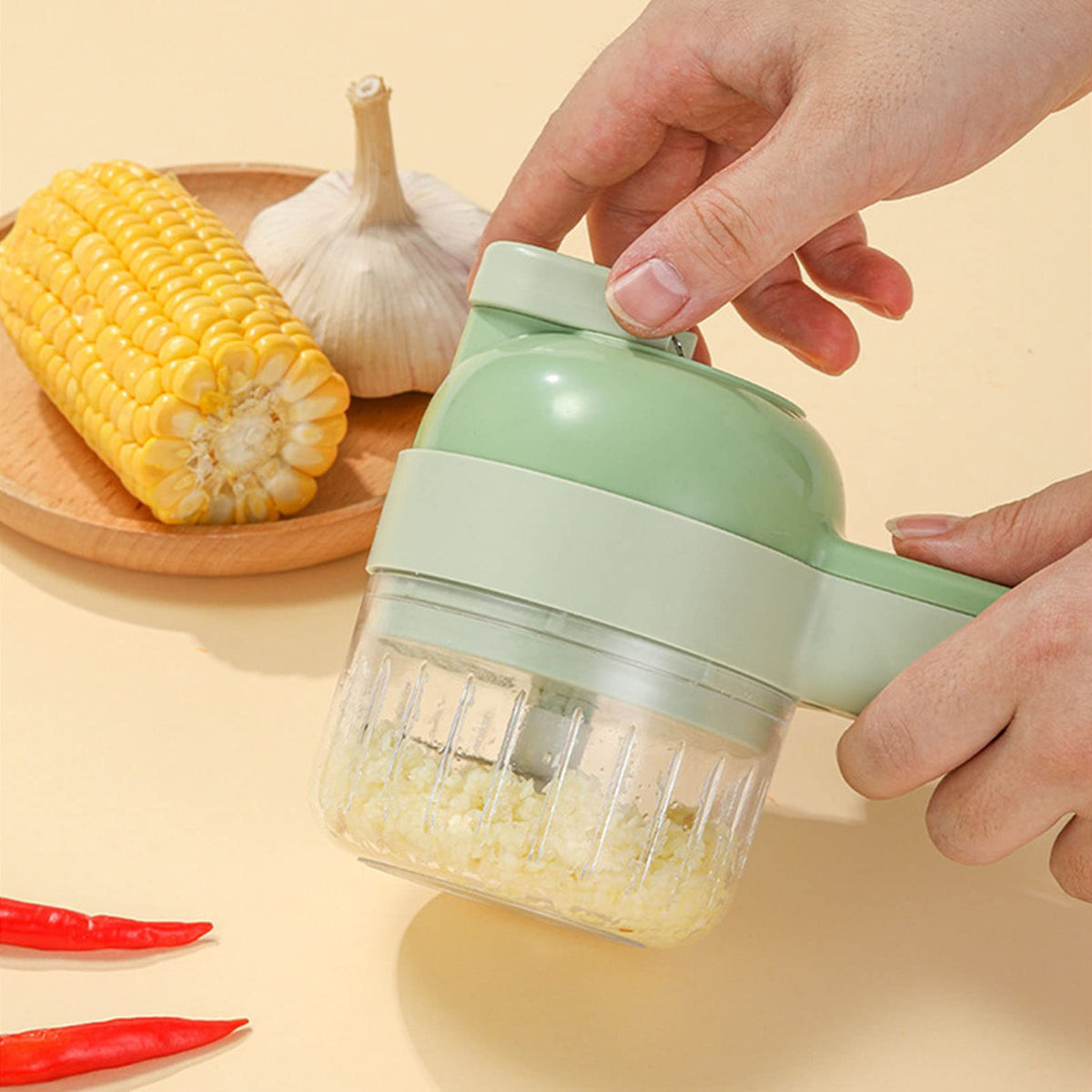 4 in 1 Electric Mini Vegetable Cutter H1386