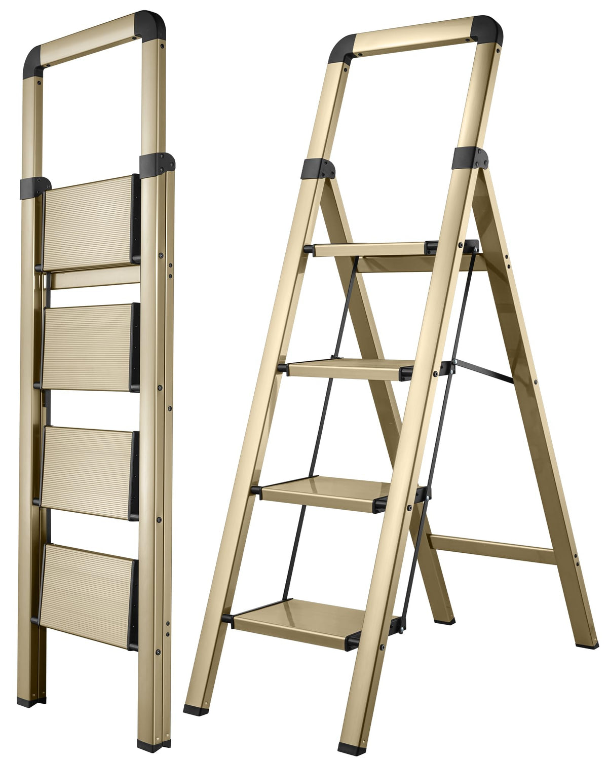 4 Step Aluminum Folding Ladder P163