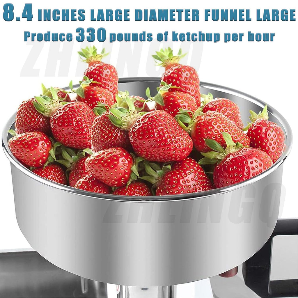 Electric Tomato Strainer Machine 330 lbs/hr 450W Stainless Steel E787123