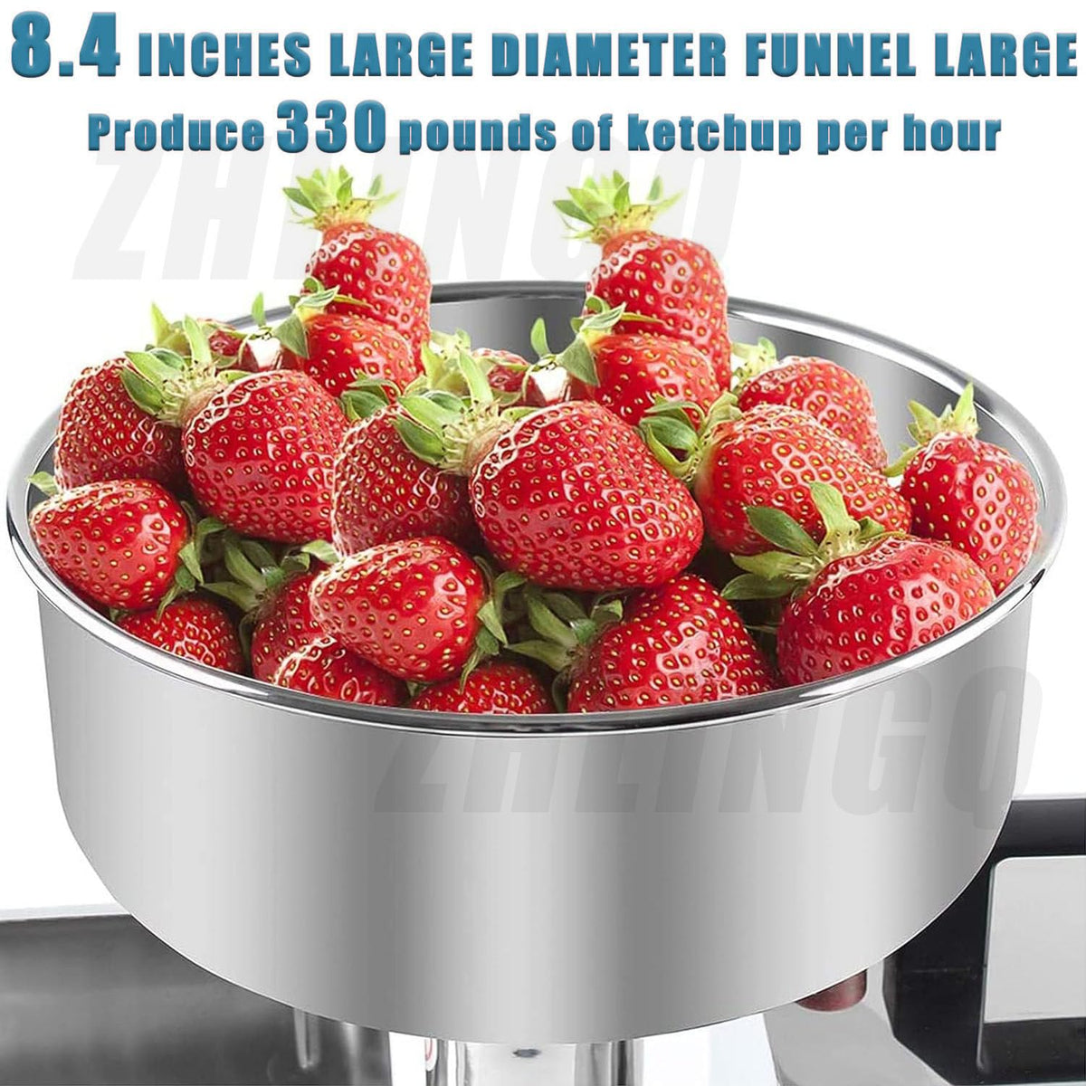 Electric Tomato Strainer Machine 330 lbs/hr 450W Stainless Steel E787123