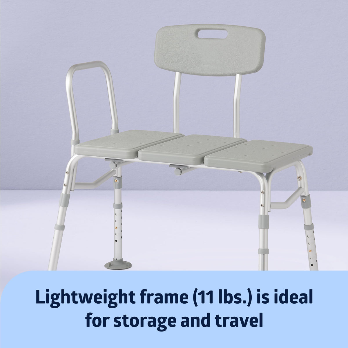 Adjustable Transfer Bench with Slip-resistant Feet S27772