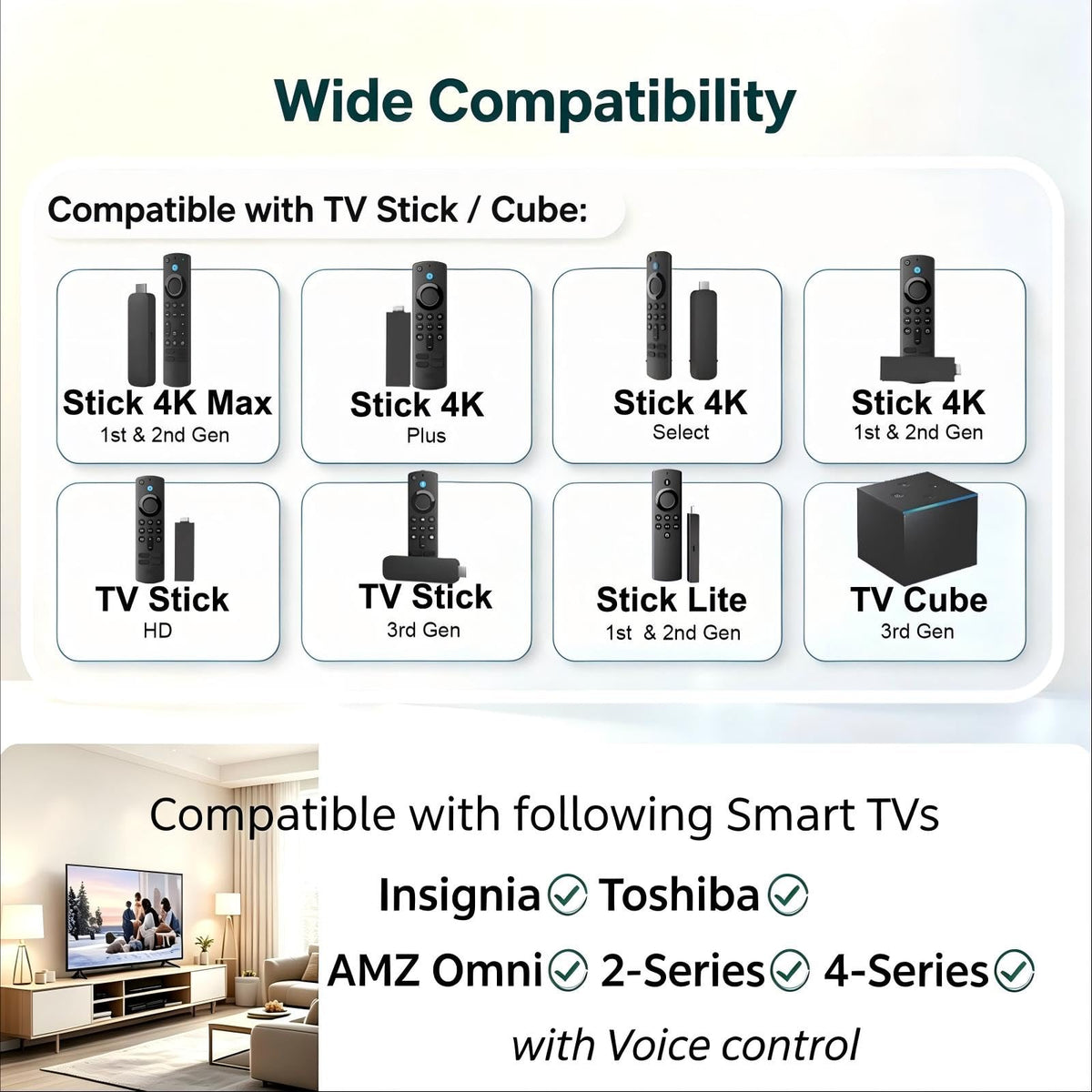 Replacement TV Remote X8090