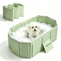 Foldable Pet Bath Pool 29.5×17.7 Inches Green A9202