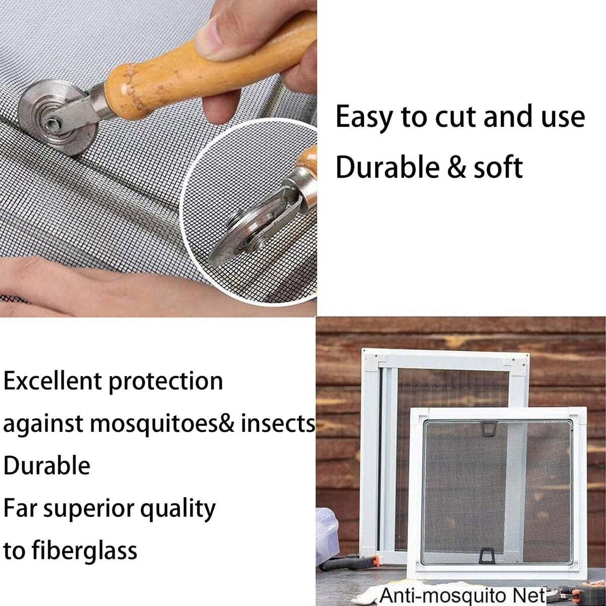 Stainless Steel Wire Mesh Screen 15.7 X 47 in 20 Mesh O833157
