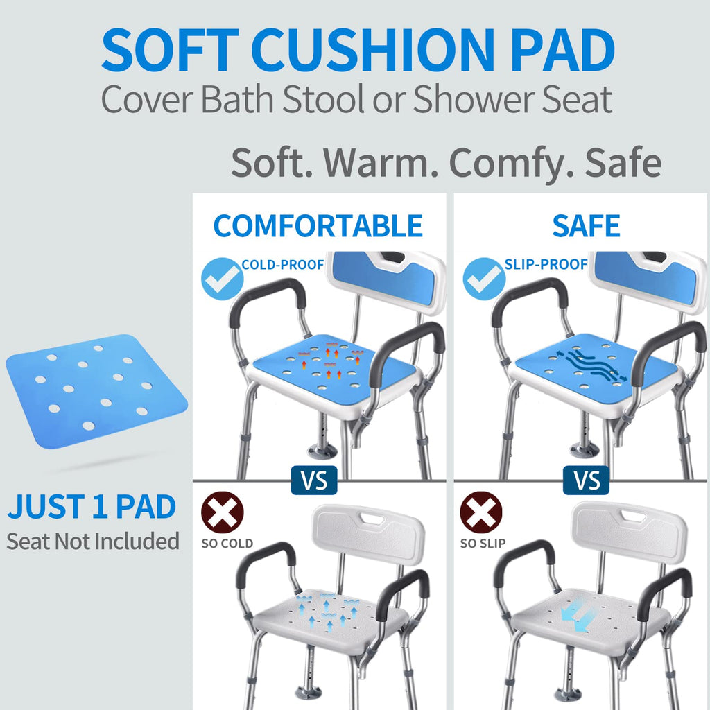 Waterproof Non Slip Soft Foam Shower Bench Cushion O72901