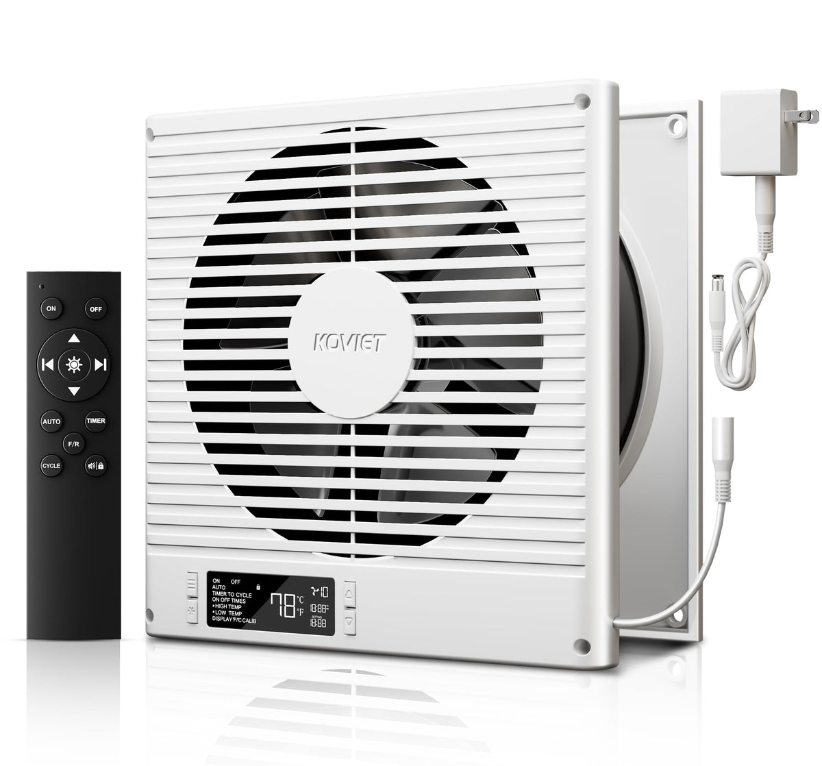 8" Room to Room Ventilation Fan with Remote W44261