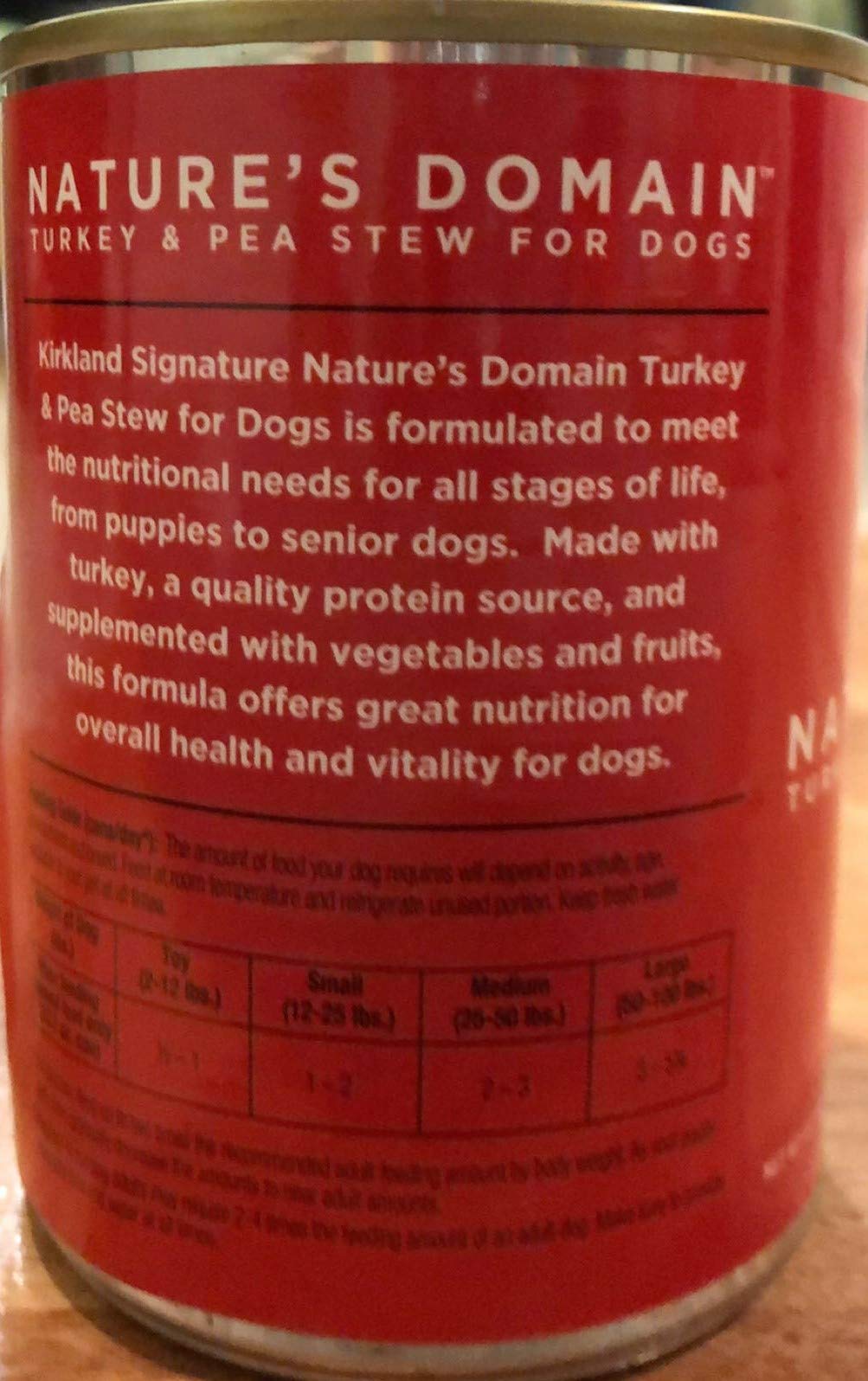 Turkey and Pea Stew Dog Food F1649