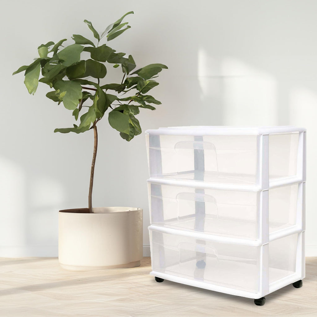 White 3-Tier Storage Cart 2 Pack T7475