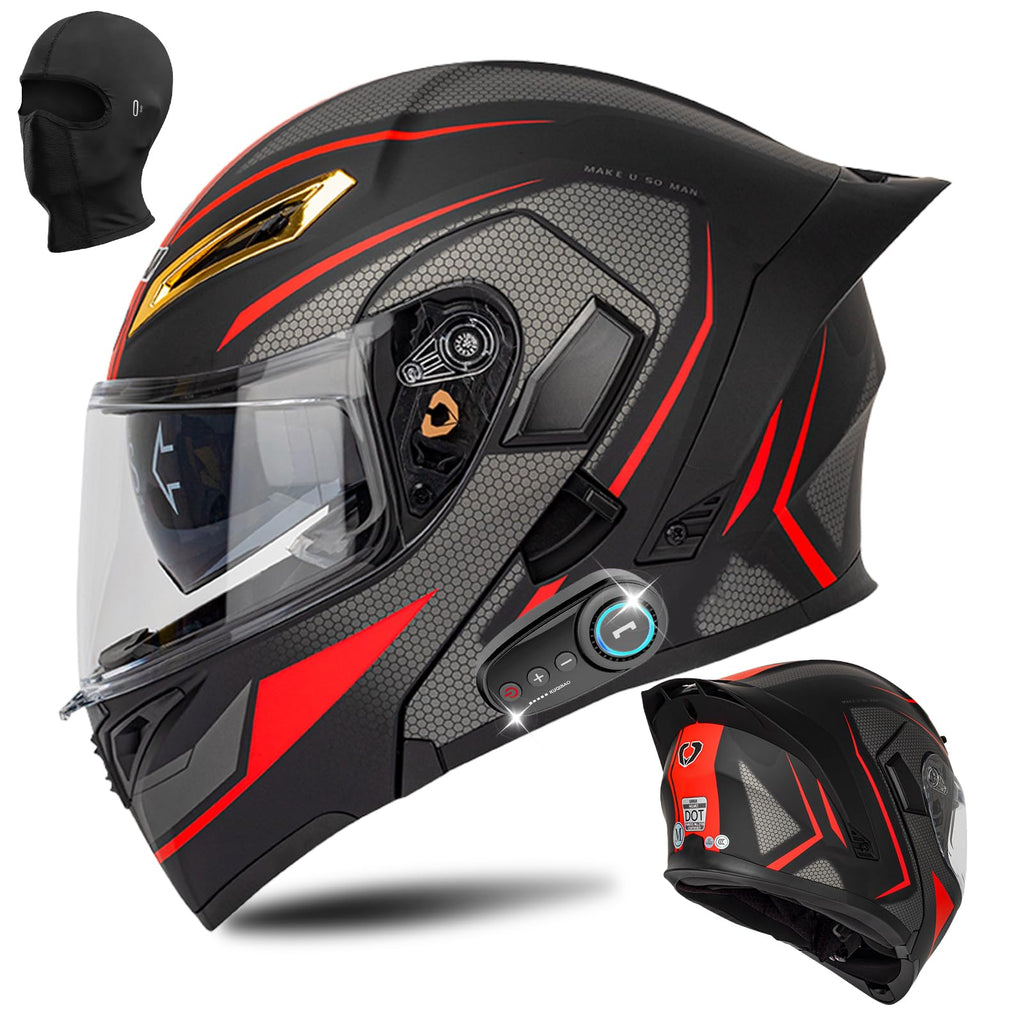 DOT Certified Flip Up Full Face Modular Motorcycle Helmet B99398