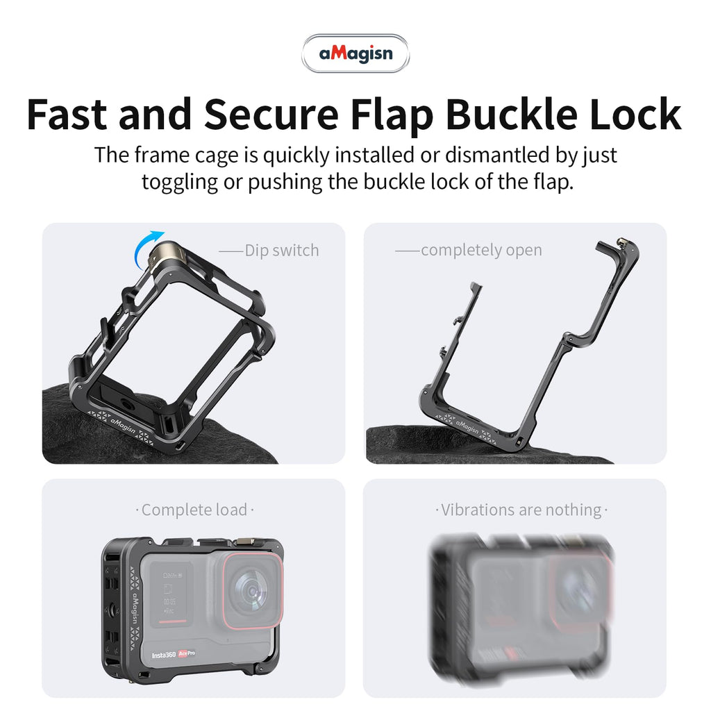 Aluminum Metal Frame Cage Case Bag with Silicone Lens Cap Screen Protector Camera Accessories Kit C354254