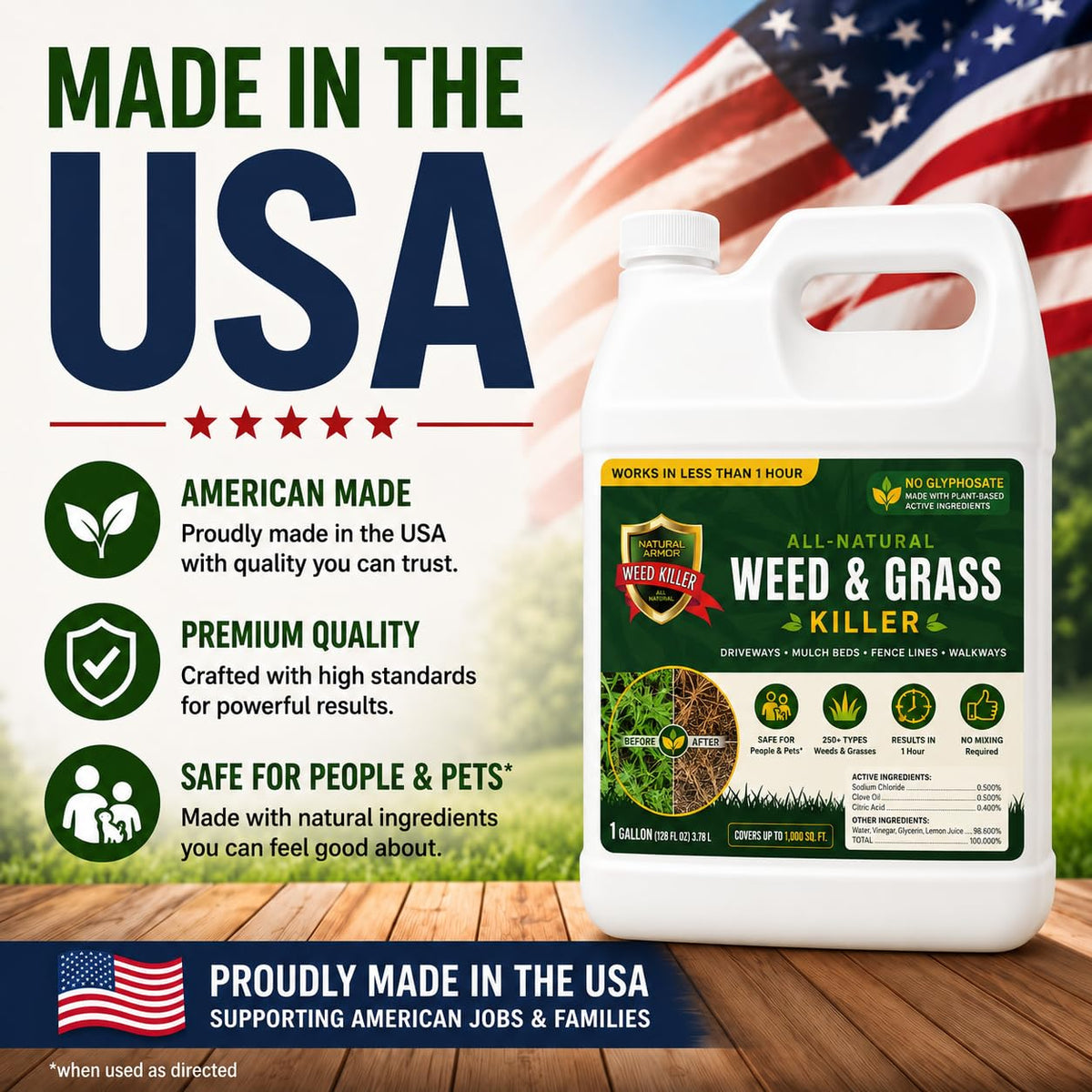 Weed & Grass Killer 1 Gallon with Sprayer F5925