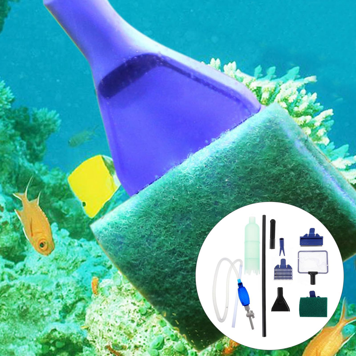Fish Tank Water Changer with Manual Pump U376
