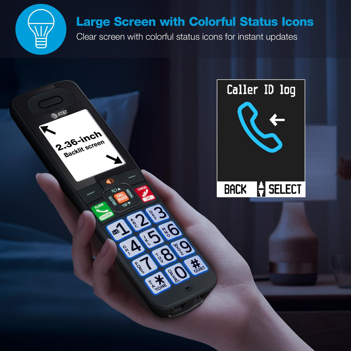 3 Handsets Cordless Phone with Answering System I43158