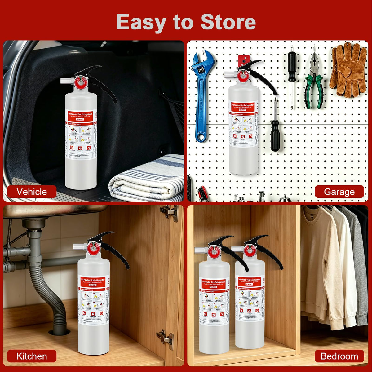 2.5 lb ABC Dry Chemical Fire Extinguisher V6244