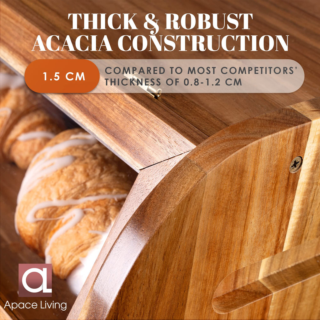 Acacia Wooden Bread Box N84437