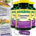 Cinnamon Supplement 1000mg Vegetarian Capsules 1200 Total O6627