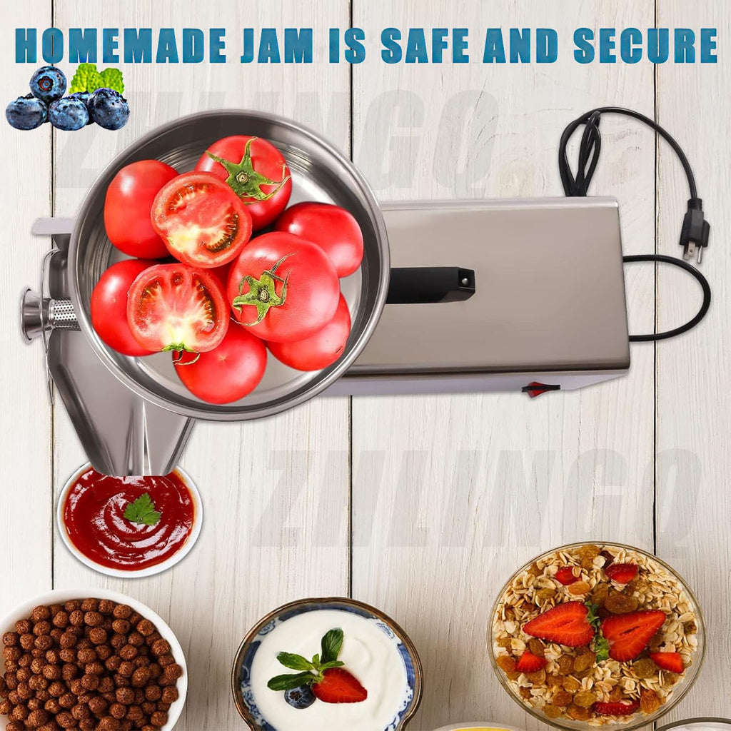 Electric Tomato Strainer Machine 330 lbs/hr 450W Stainless Steel E787123