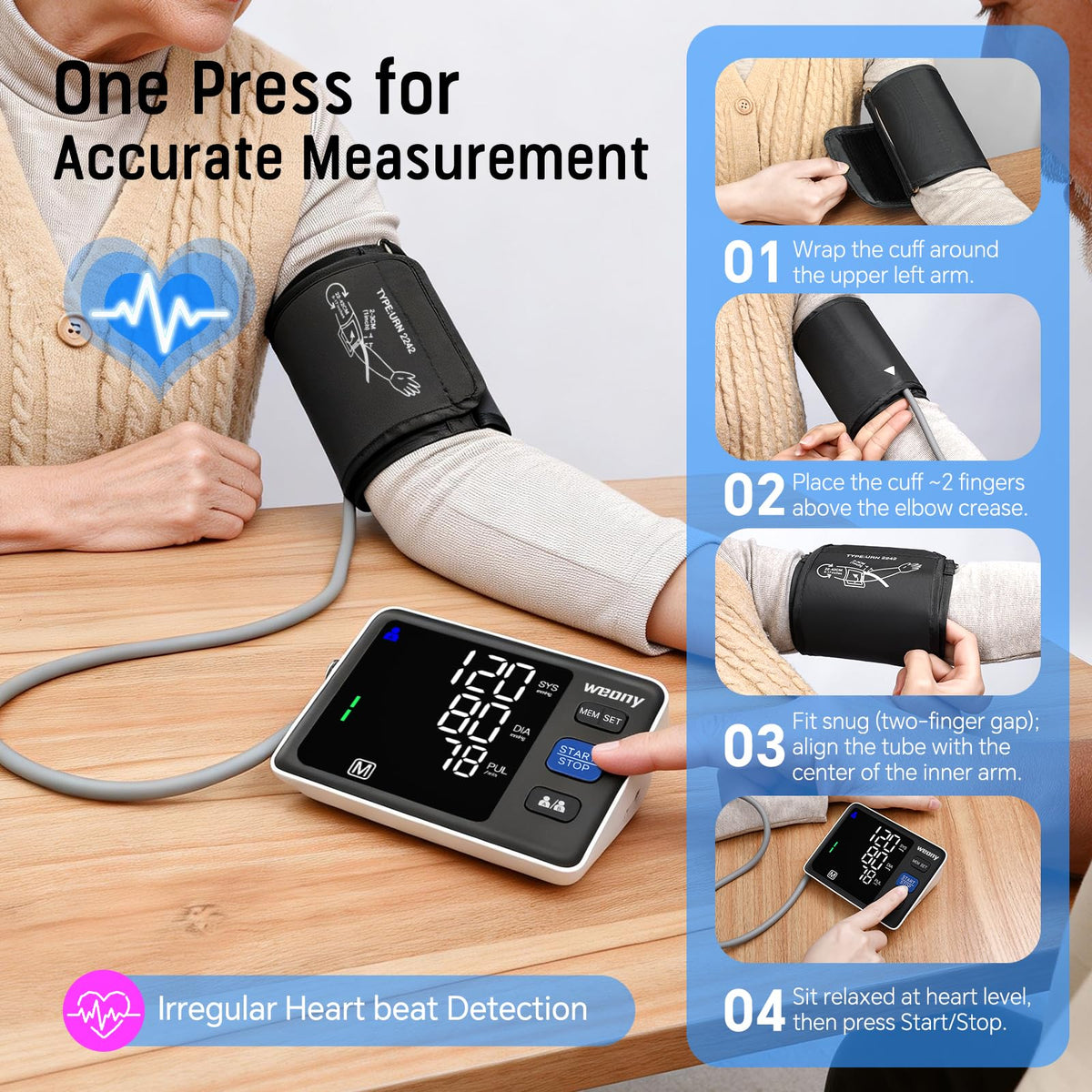 Upper Arm Blood Pressure Monitor T55610