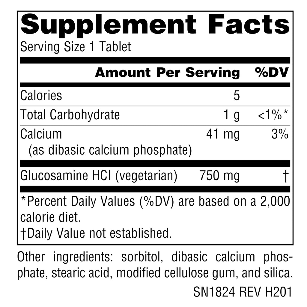 Vegetarian Glucosamine 750 mg 60 Tablets E94753